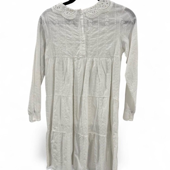 Elegant White Kids Casual Dress - Picture 2 of 5